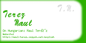 terez maul business card